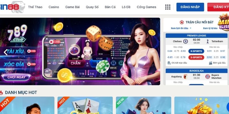 Truy cập trang chủ SIN88