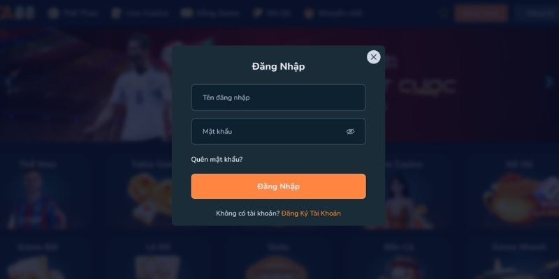 Đặt lại mật khẩu đăng ký đăng nhập TA88 mới
