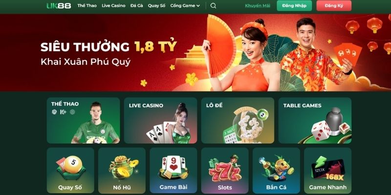 Truy cập trang chủ UK88