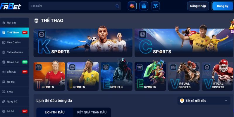 Đánh giá chi tiết về tỷ lệ cược và thể loại cá cược FABET