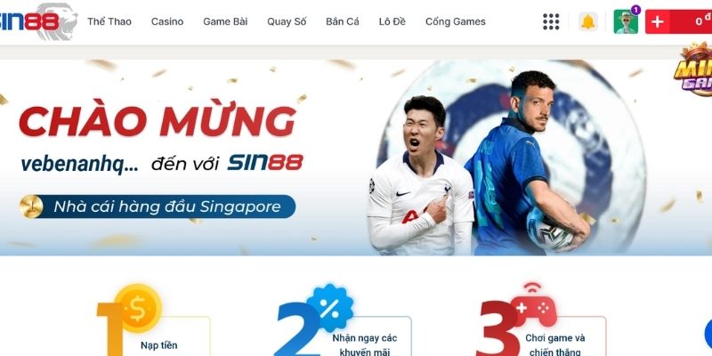 Đăng nhập tài khoản SIN88